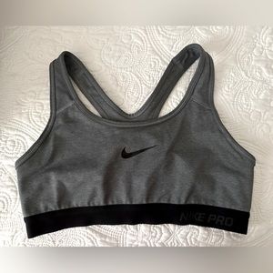 Nike Dri Fit gray and black racerback sports